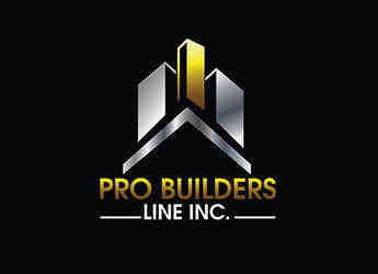 flat house builder logo design