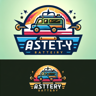 create a logo for Astute Battery that offers Battery for Recreational Vehicle
