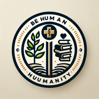 create a logo for Be Human For Humanity that offers Non-Profit Organization