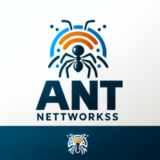 create a logo for ANT Networks that offers Wi-Fi and Network design for enterprise customers