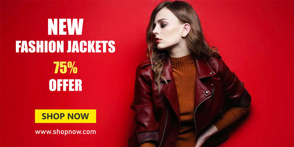Fashion sale web banners advertising