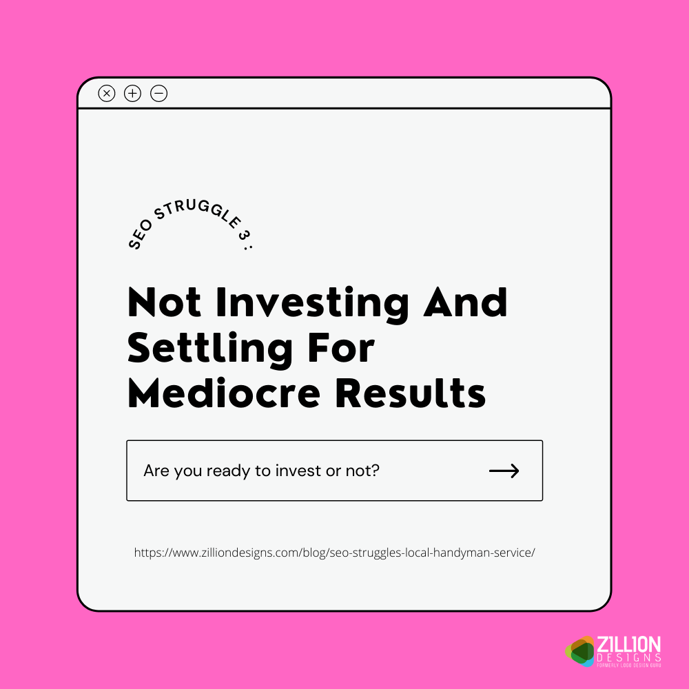 Not Investing And Settling For Mediocre Results