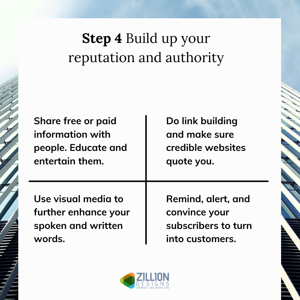 Build Up Your Reputation And Authority