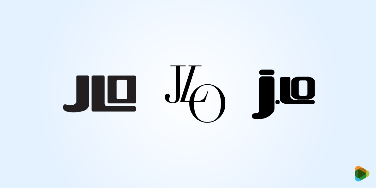 Jennifer Lopez – JLo initials