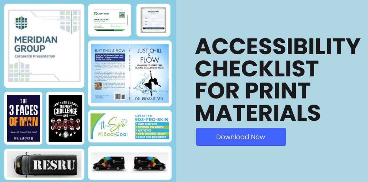Accessibility Checklist for Print Materials