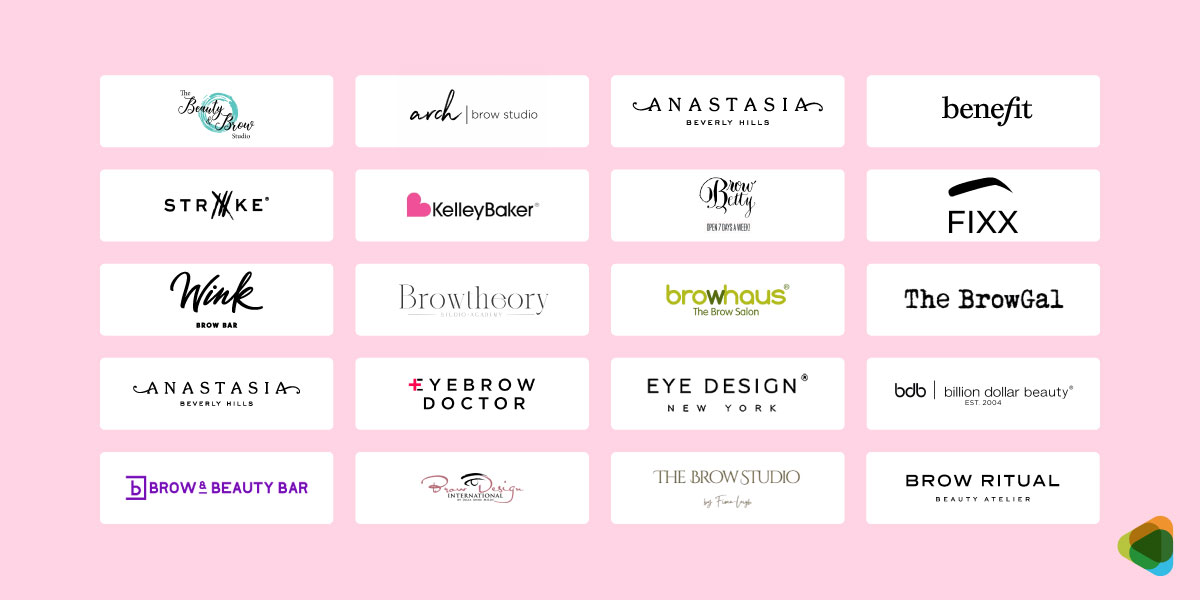 Brow Studio Logos Multiple Brow Studio Logos
