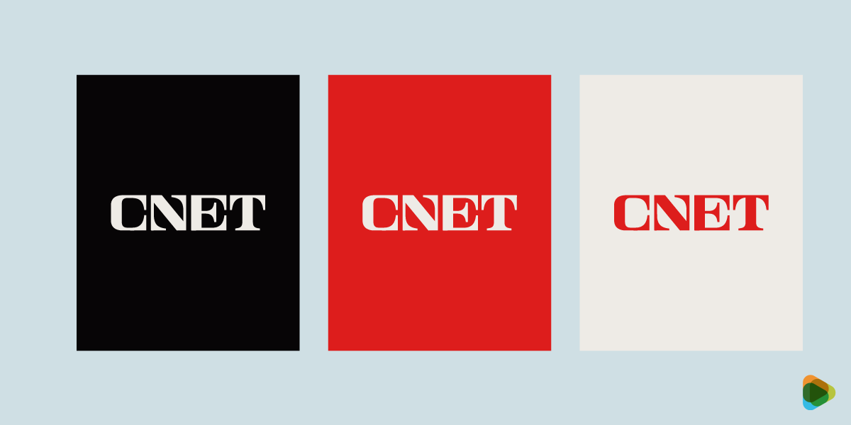 CNET Logo Design Variations CNET logo color variations