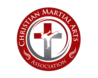 Christian Martial Arts Logo red custom logo