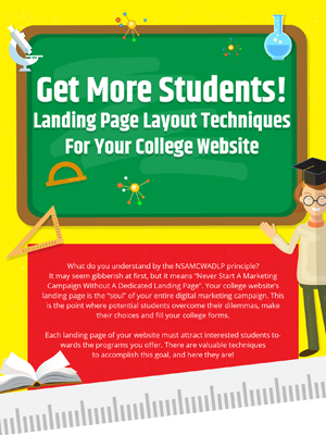 Get More Students! Landing Page Layout Techniques For Your College Website