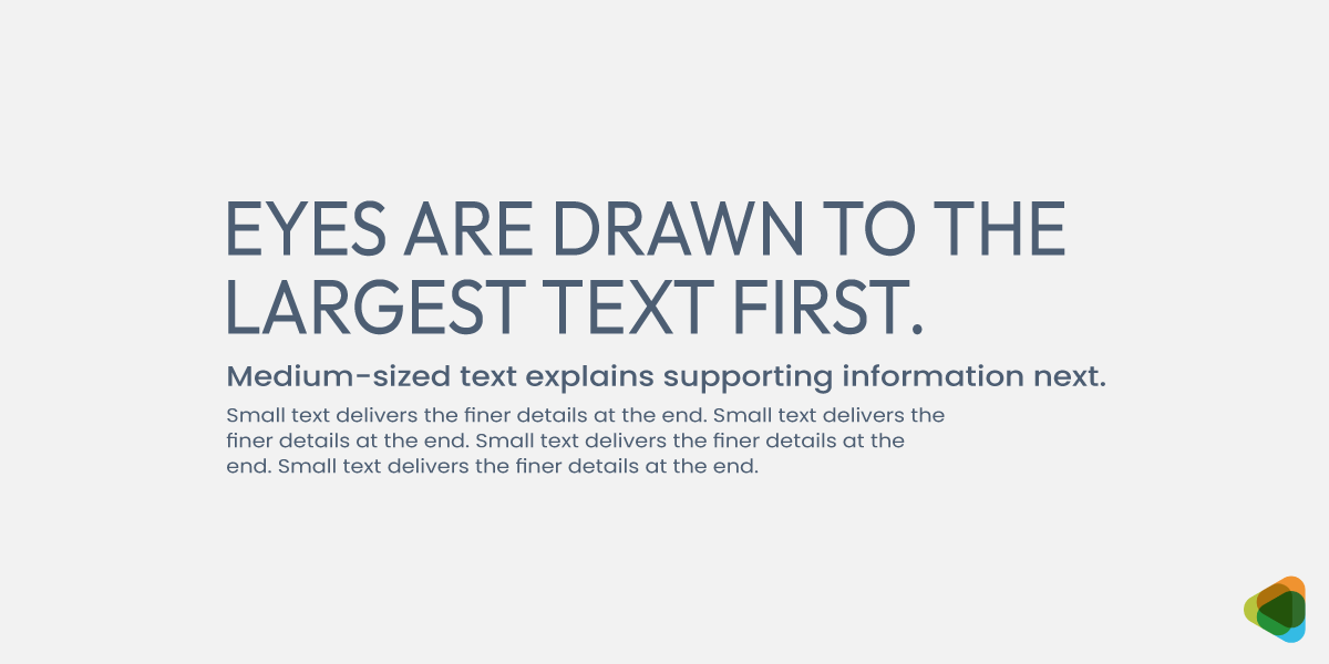 Font size hierarchy