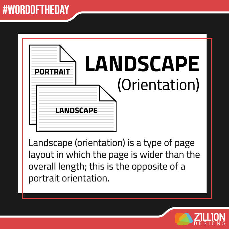 Graphic Design Term - Landscape Graphic Design Term - Landscape