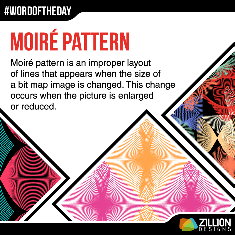 Graphic Design Term - Moiré Pattern Graphic Design Term - Moiré Pattern