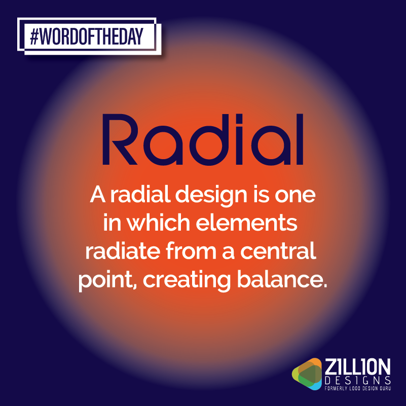 Graphic Design Term - Radial Graphic Design Term - Radial