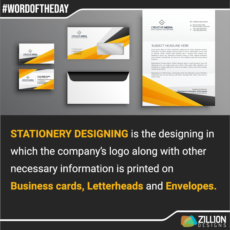 Graphic Design Term - Stationery Designing Graphic Design Term - Stationery Designing