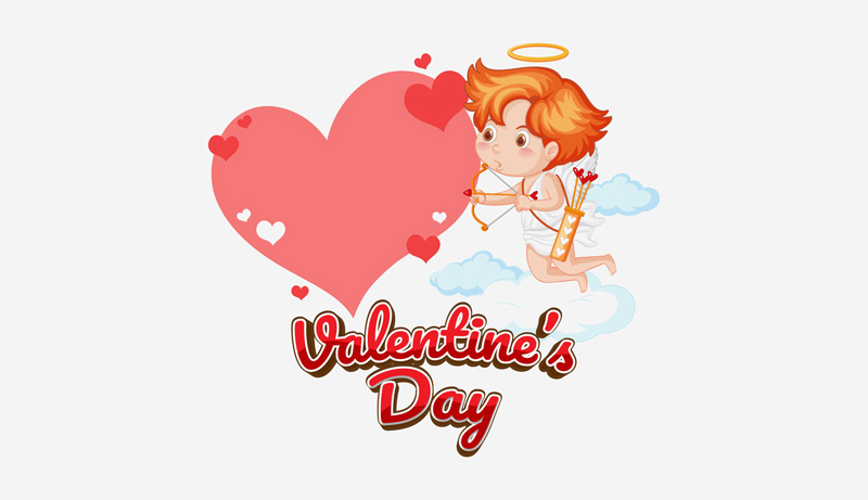 Cupid In Valentines Designs