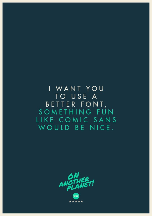 I Need You To Choose A Bette Font