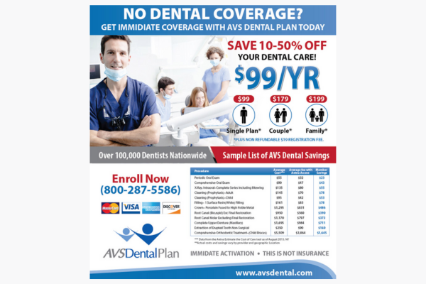 Advertising Piece for AVS Dental Plan Advertising Piece for AVS Dental Plan