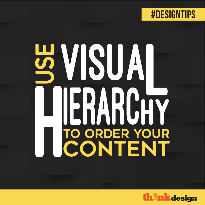 Use Visual Hierarchy To Order Your Content