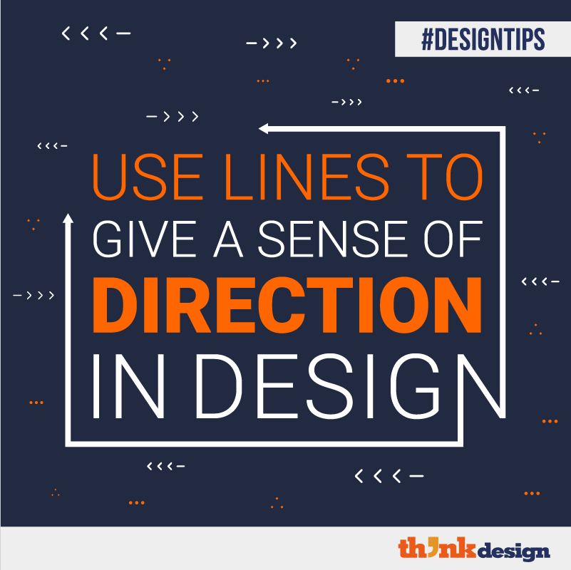 Use Lines To Give A Sense Of Direction In Design
