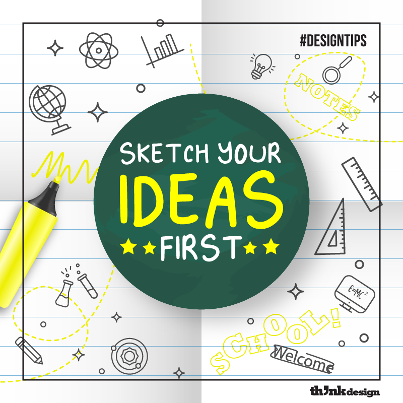 Sketch Your Ideas First Sketch Your Ideas First