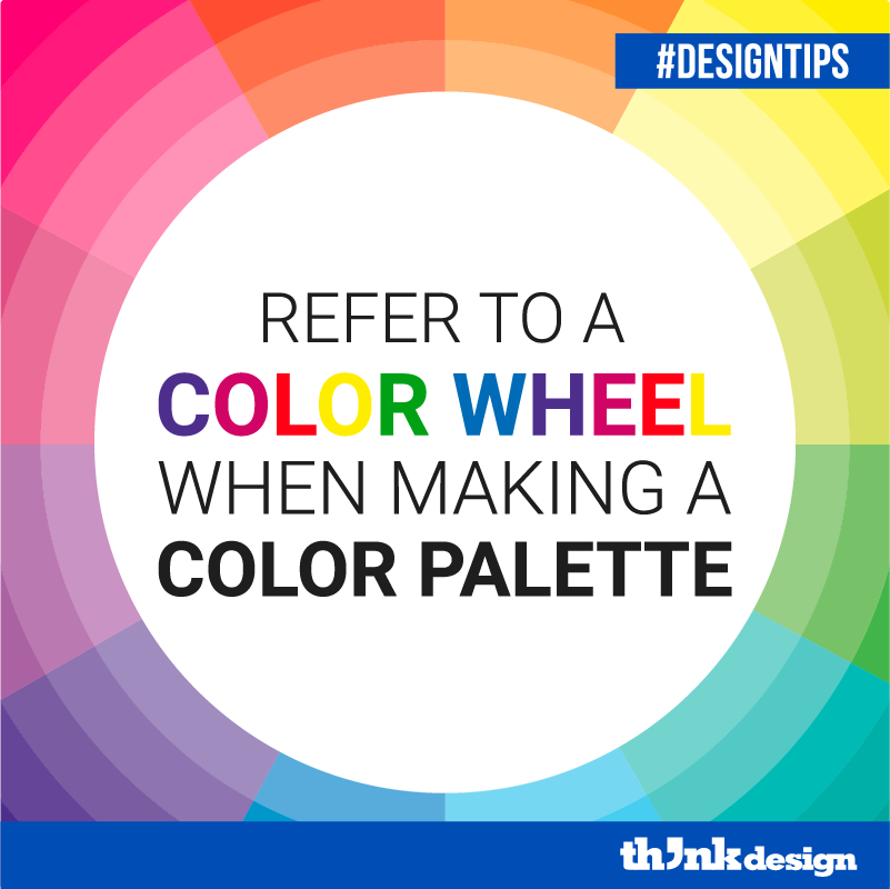 Refer To A Color Wheel When Making A Color Palette