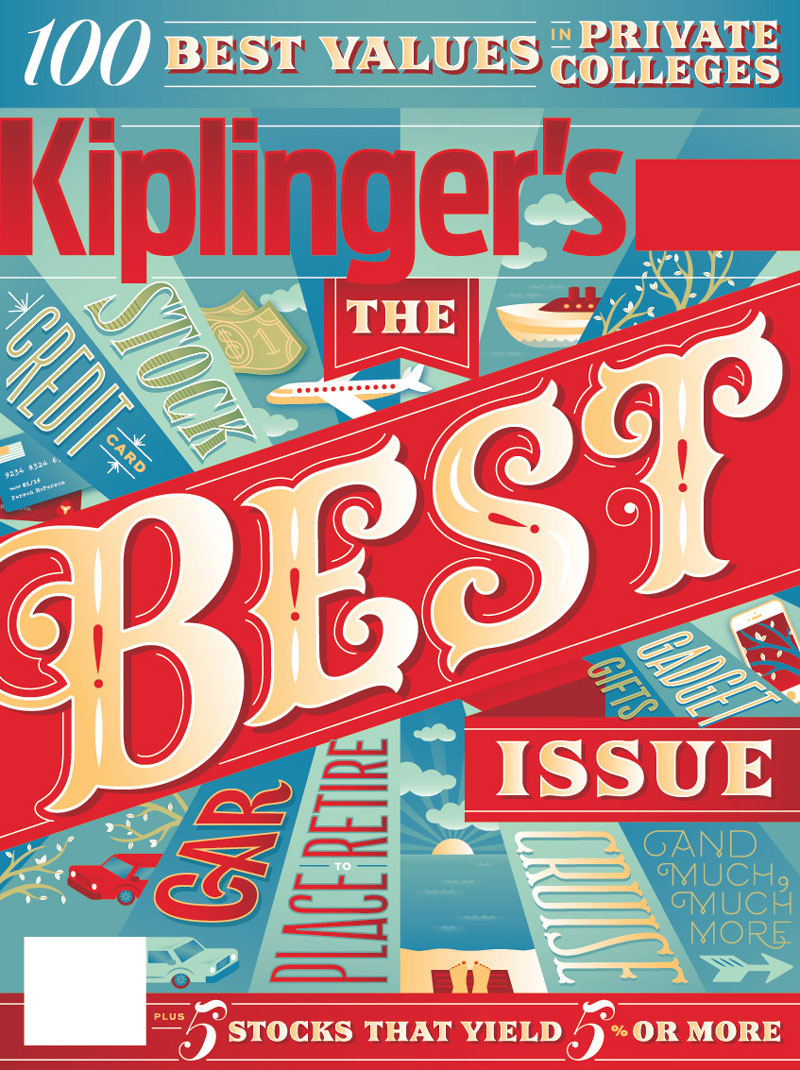 Jessica Hische Typography Editorial Kiplinger Cover