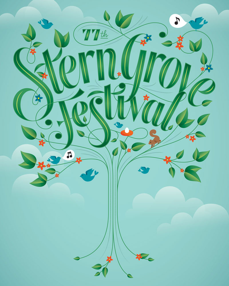Jessica Hische Typography Stern Grove Festival