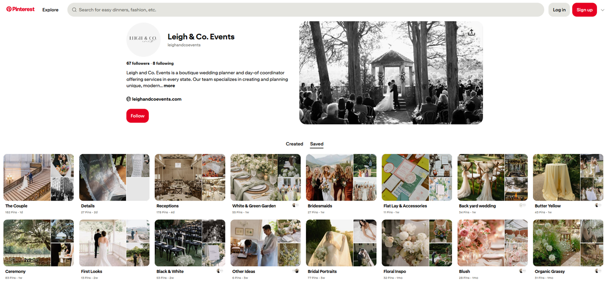active presence on Pinterest active presence on Pinterest
