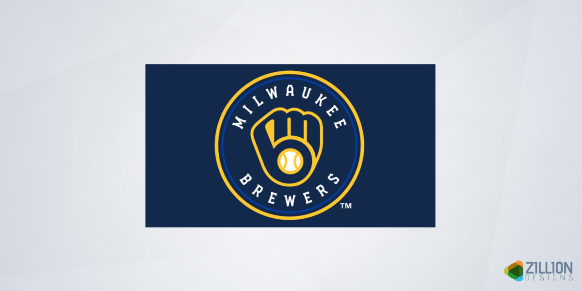 Milwaukee Brewers Ball in Glove Logo