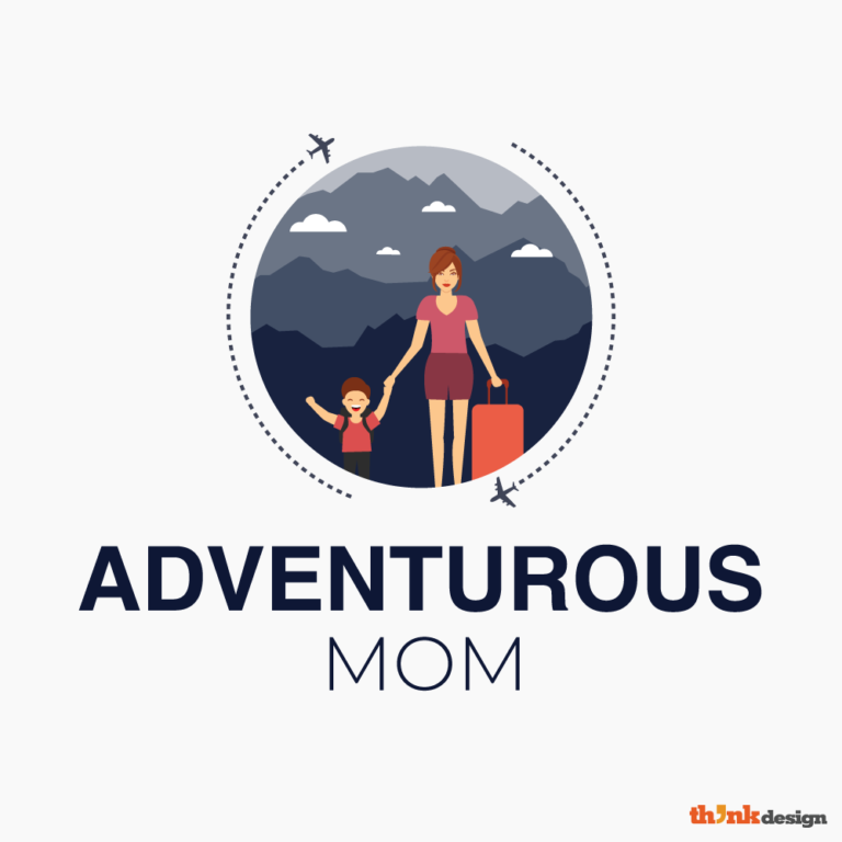 Mothers Day Symbolic Logos Adventurous Mom