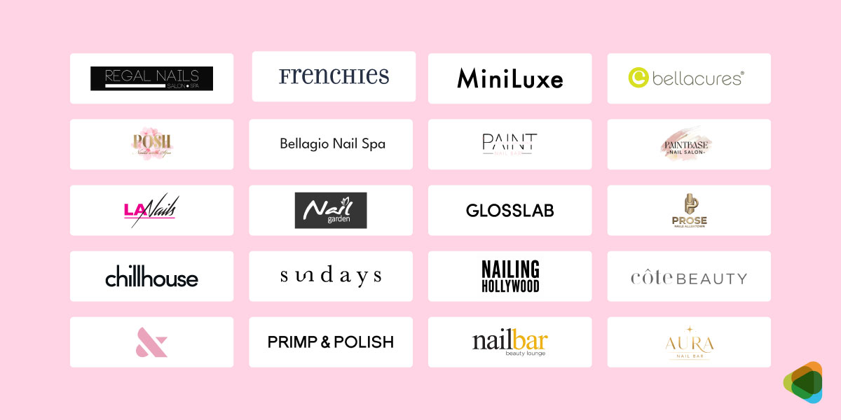 Nail Salon Logos Multiple Nail Salon Logos