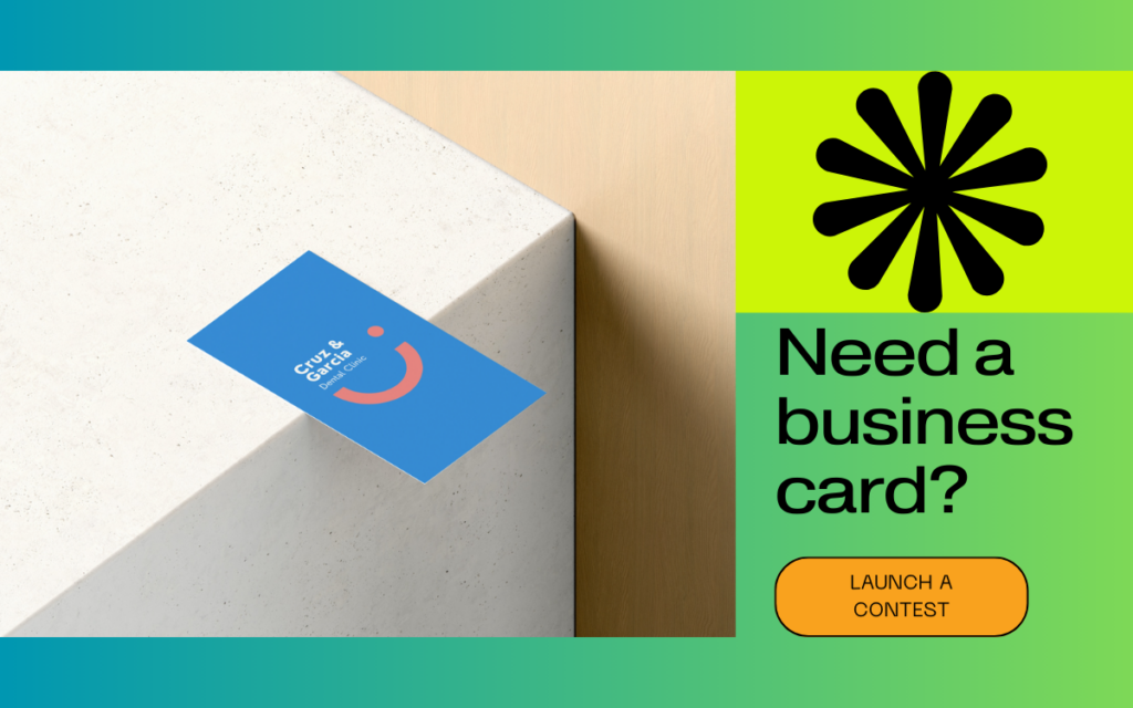 launch a business card contest