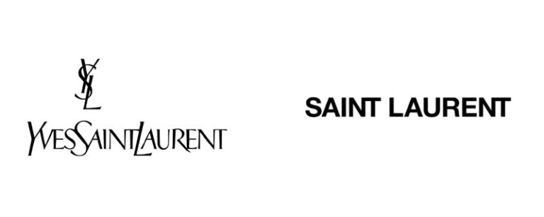 Saint Laurent Old and new logo