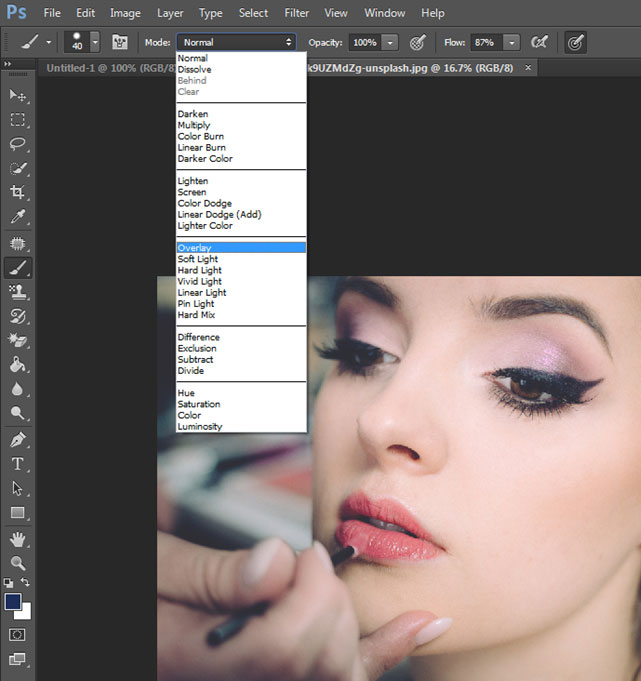 Overlay brush Overlay brush
