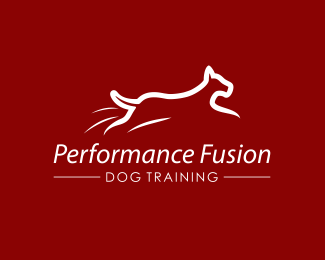 Performance Fusion Logo red custom logo