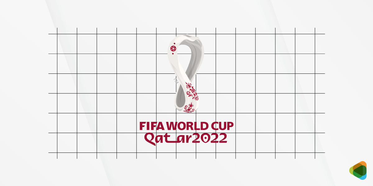 Qatar 2022 logo grid lines
