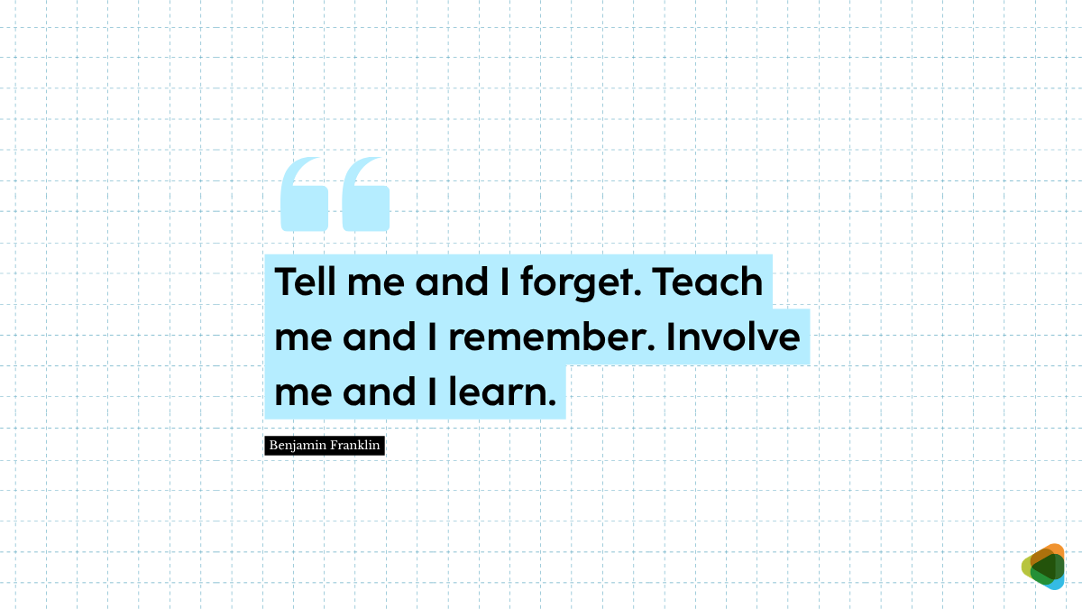 Quote by Benjamin Franklin on learning