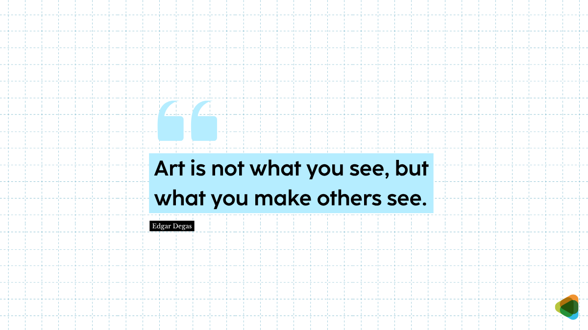 Quote by Edgar Degas on art and it’s audience