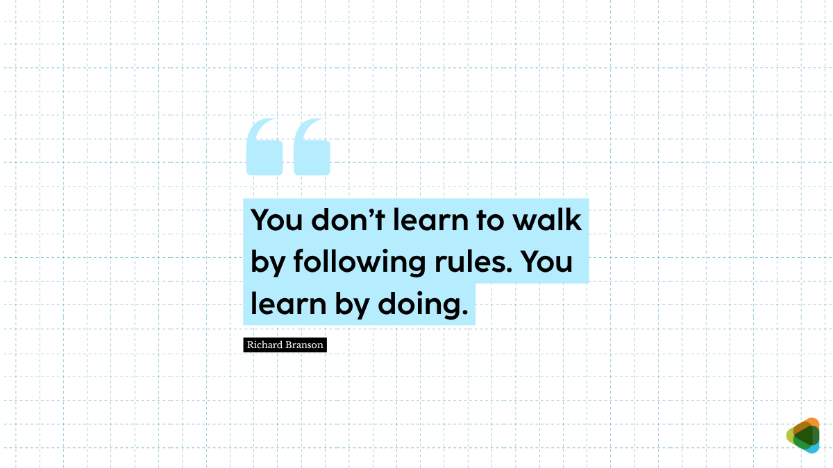 Richard Branson’s quote on doing more than following rules