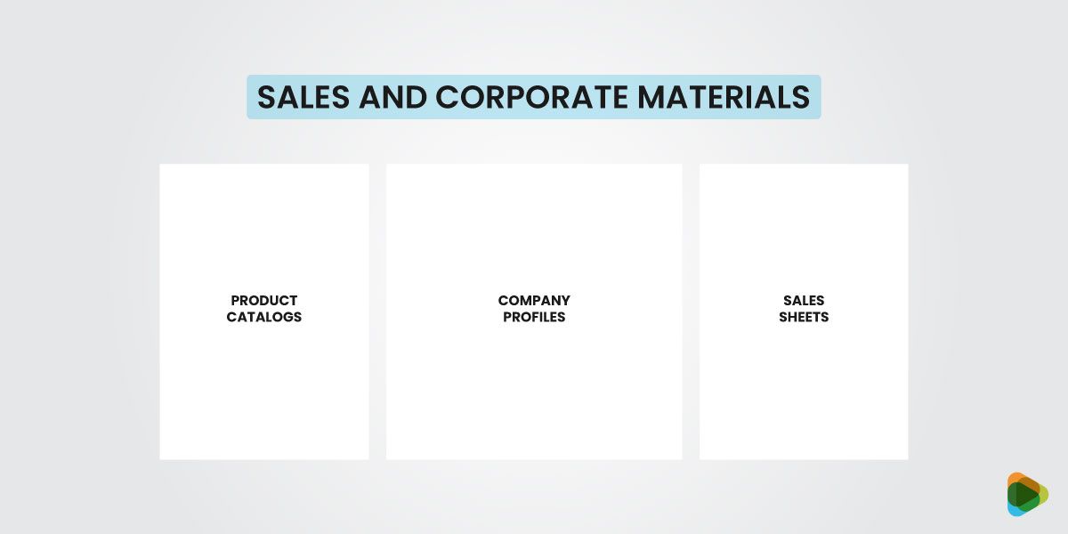 Sales and Corporate Materials