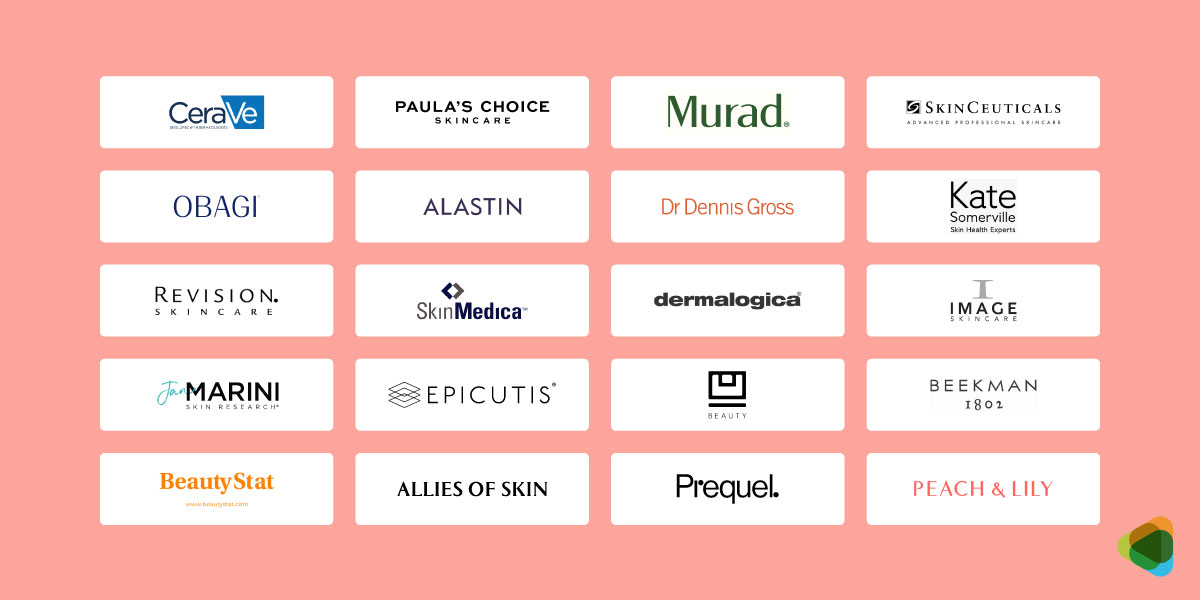 Skincare Brand Logos Skincare Brand Multiple Logos