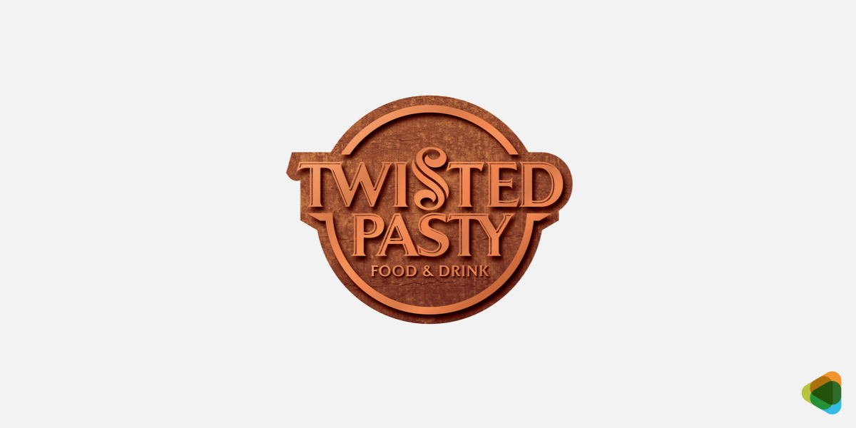restaurant signage for Twisted Pasty