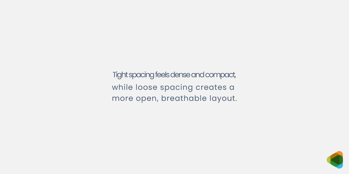Tight vs Loose Spacing