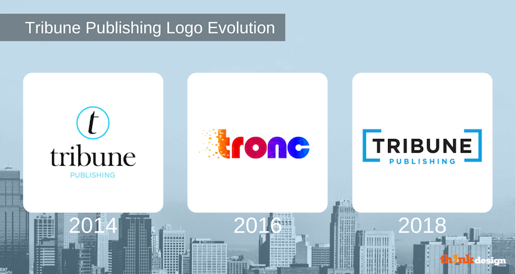 Tribune Publishing Logo Evolution