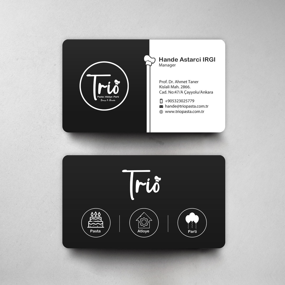 Typography Business Card Design