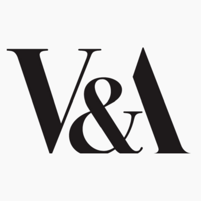 v and a logo
