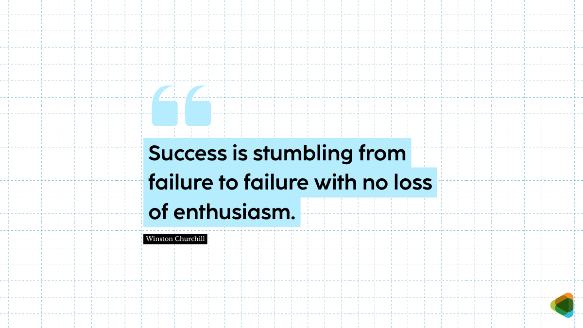 Winston Churchill’s quote on failure and success