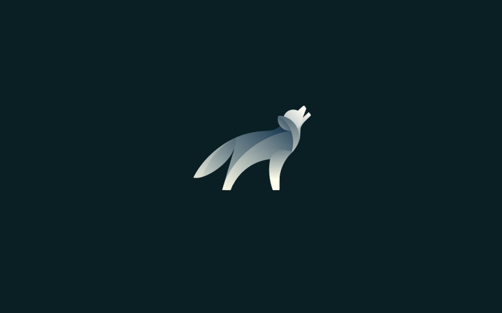 Wolf logo design by Tom Anders