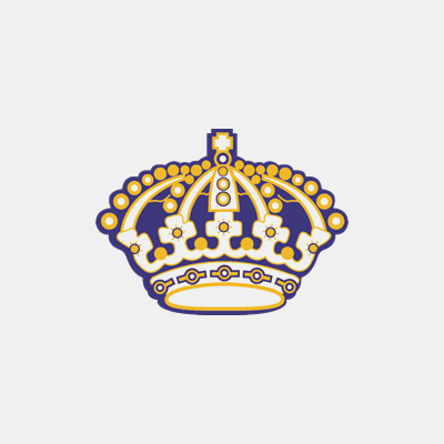 Yellow purple crown logo