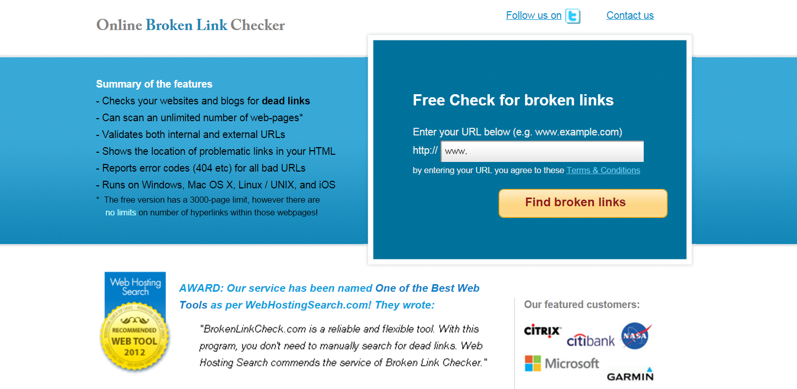 broken link checker